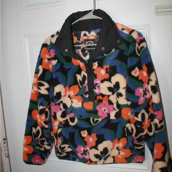 Floral Billabong fleece pullover - Picture 2 of 4